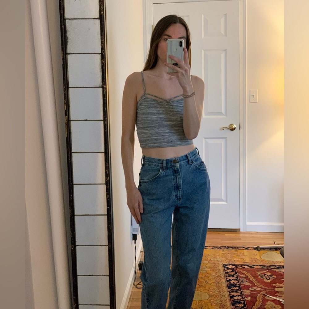 VTG 90s LEE mom jeans high rise USA made size 8 6 4 2 Medium Small